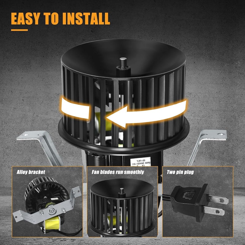 REEPLAR Upgrade 85598000 Bathroom Exhaust Vent Fan Motor Assembly Compatible with Nutone/Broan 605, 605n, 668n, 665n, Replaceable 85598000, CCW, Whisper-Quiet and Powerful - Image 5